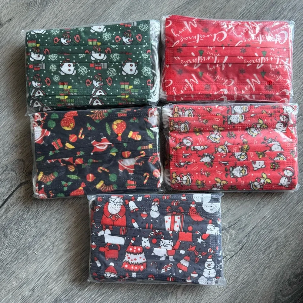 Children’s Holiday Themed Disposable Face Masks